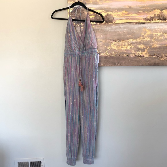 NWT Majorelle Lisbon Jumpsuit in Rainbow Stripe - Picture 5 of 8
